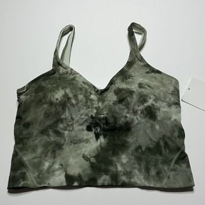 NEW Lululemon Align Tank Top Diamond Dye Light Sage Medium Olive Green Size 6